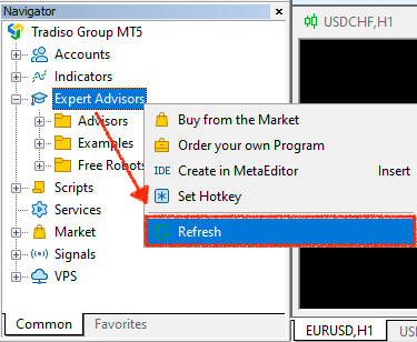 Refresh Expert Advisors